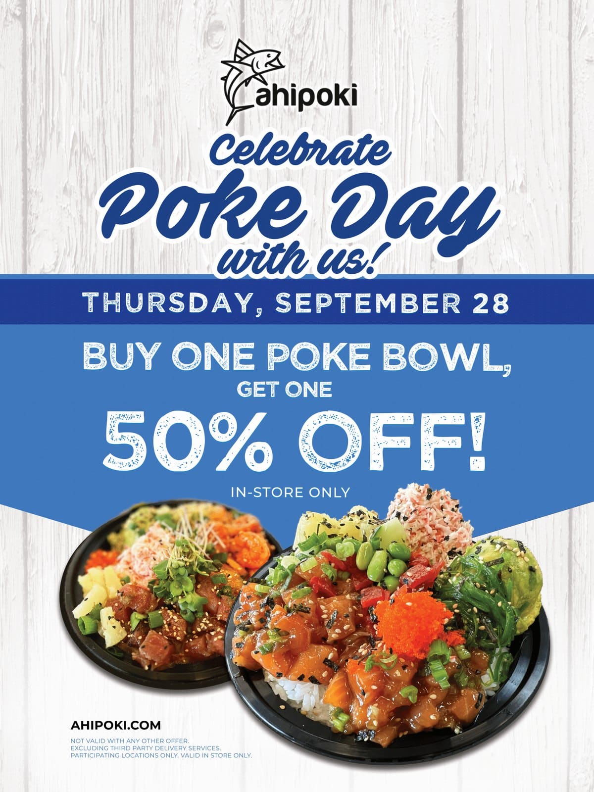 A flyer for poke day.