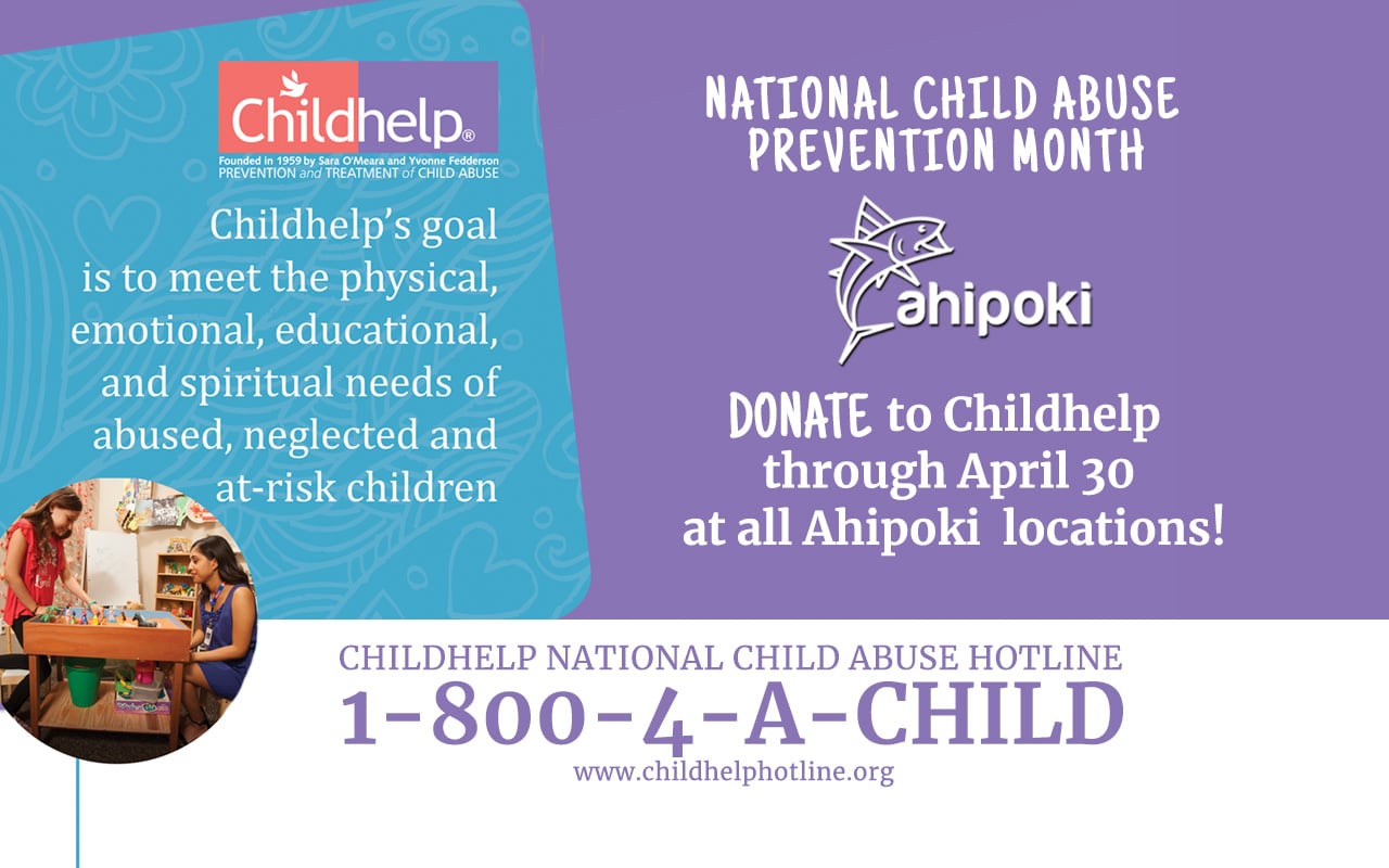 A flyer for the national child abuse prevention.