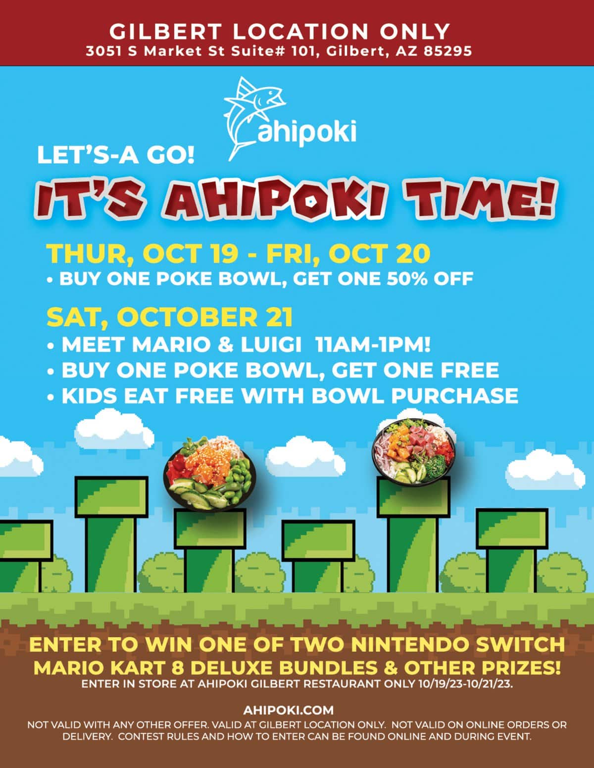 A flyer for nintendo amiibo time.